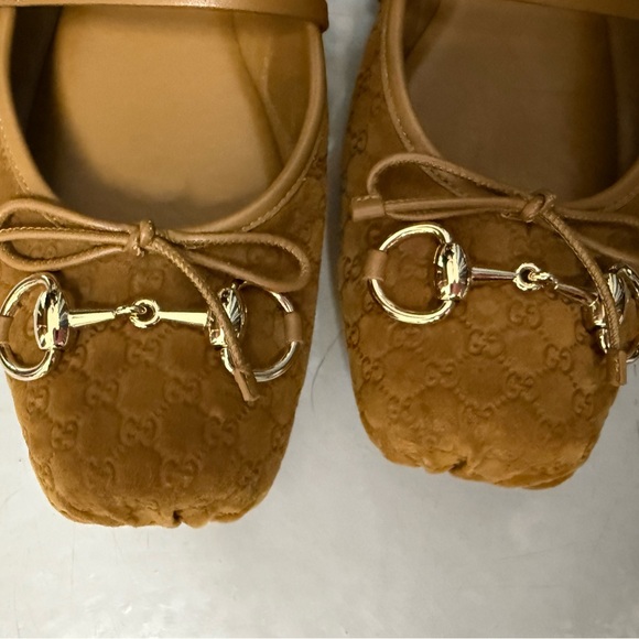 Gucci Horsebit Suede Ballet Flat (Women) - Picture 6 of 7